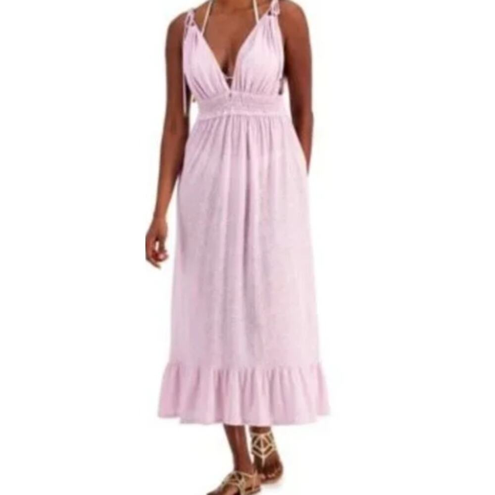 Miken Orchid Bouquet Swimsuit Coverup Dress, NWT, Large